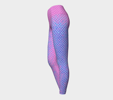 Load image into Gallery viewer, Pink Pearl Luminescent Mermaid Yoga Leggings