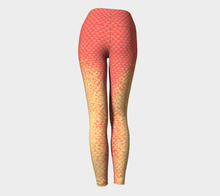Load image into Gallery viewer, Coral Luminescent Mermaid Yoga Leggings