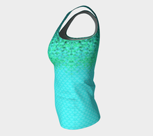 Load image into Gallery viewer, Deep Sea Luminescent Mermaid Long Tank Top
