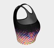 Load image into Gallery viewer, Celestial Shadow Spectrum Mermaid Crop Top