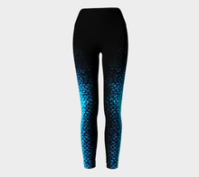 Load image into Gallery viewer, Aquamarine Shadow Mermaid Yoga Leggings