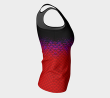 Load image into Gallery viewer, Red Tide Shadow Mermaid Long Tank Top