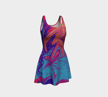 Load image into Gallery viewer, Techno Tide Prismatic Flare Dress