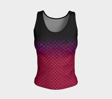 Load image into Gallery viewer, Magenta Wave Shadow Mermaid Tank Top