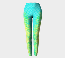 Load image into Gallery viewer, Seafoam Luminescent Mermaid Leggings