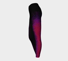 Load image into Gallery viewer, Magenta Wave Shadow Mermaid Yoga Leggings