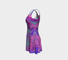 Load image into Gallery viewer, Vapor Wave Prismatic Flare Dress