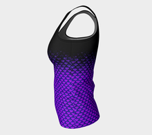 Load image into Gallery viewer, Ultraviolet Shadow Mermaid Long Tank Top