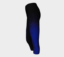 Load image into Gallery viewer, Ultramarine Shadow Mermaid Yoga Capris