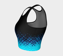 Load image into Gallery viewer, Aquamarine Shadow Mermaid Crop Top
