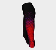 Load image into Gallery viewer, Red Tide Shadow Mermaid Yoga Capris