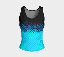 Load image into Gallery viewer, Aquamarine Shadow Mermaid Tank Top