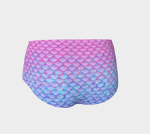 Load image into Gallery viewer, Pink Pearl Luminescent Mermaid Mini Shorts