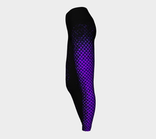 Load image into Gallery viewer, Ultraviolet Shadow Mermaid Yoga Leggings