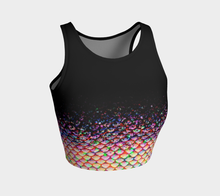 Load image into Gallery viewer, Celestial Shadow Spectrum Mermaid Crop Top