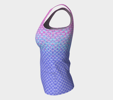 Load image into Gallery viewer, Pink Pearl Luminescent Mermaid Long Tank Top