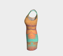 Load image into Gallery viewer, Citrus Breeze Prismatic Bodycon Dress
