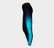 Load image into Gallery viewer, Aquamarine Shadow Mermaid Leggings
