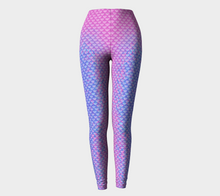 Load image into Gallery viewer, Pink Pearl Luminescent Mermaid Leggings