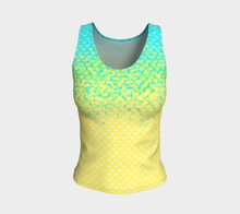 Load image into Gallery viewer, Seafoam Luminescent Mermaid Tank Top