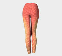 Load image into Gallery viewer, Coral Luminescent Mermaid Leggings