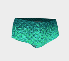 Load image into Gallery viewer, Deep Sea Luminescent Mermaid Mini Shorts