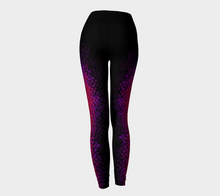 Load image into Gallery viewer, Magenta Wave Shadow Mermaid Leggings