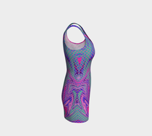 Load image into Gallery viewer, Vapor Wave Prismatic Bodycon Dress