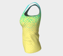 Load image into Gallery viewer, Seafoam Luminescent Mermaid Long Tank Top