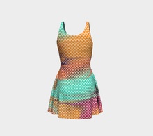 Load image into Gallery viewer, Citrus Breeze Prismatic Flare Dress