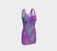 Load image into Gallery viewer, Vapor Wave Prismatic Bodycon Dress