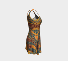 Load image into Gallery viewer, Sand Storm Prismatic Flare Dress