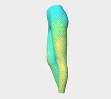 Load image into Gallery viewer, Seafoam Luminescent Mermaid Yoga Leggings