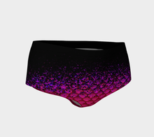 Load image into Gallery viewer, Magenta Wave Shadow Mermaid Mini Shorts