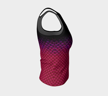 Load image into Gallery viewer, Magenta Wave Shadow Mermaid Tank Top