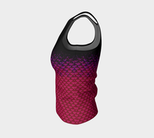 Load image into Gallery viewer, Magenta Wave Shadow Mermaid Tank Top