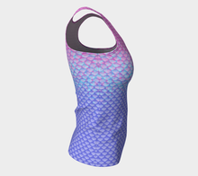Load image into Gallery viewer, Pink Pearl Luminescent Mermaid Long Tank Top