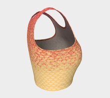 Load image into Gallery viewer, Coral Luminescent Mermaid Crop Top