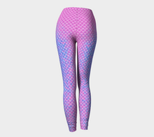 Load image into Gallery viewer, Pink Pearl Luminescent Mermaid Leggings
