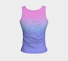 Load image into Gallery viewer, Pink Pearl Luminescent Mermaid Tank Top