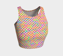 Load image into Gallery viewer, Rainbow Jelly Spectrum Mermaid Crop Top