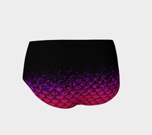 Load image into Gallery viewer, Magenta Wave Shadow Mermaid Mini Shorts