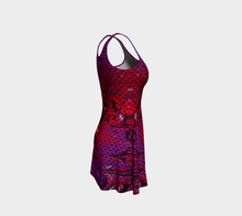 Load image into Gallery viewer, Berry Crush Prismatic Flare dress