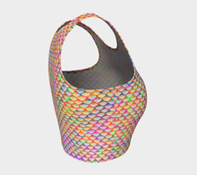 Load image into Gallery viewer, Rainbow Jelly Spectrum Mermaid Crop Top