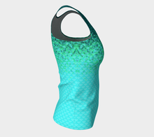 Load image into Gallery viewer, Deep Sea Luminescent Mermaid Long Tank Top