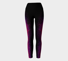 Load image into Gallery viewer, Magenta Wave Shadow Mermaid Yoga Leggings