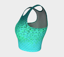 Load image into Gallery viewer, Deep Sea Luminescent Mermaid Crop Top