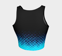 Load image into Gallery viewer, Aquamarine Shadow Mermaid Crop Top