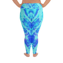 Load image into Gallery viewer, Varichrome Kyanite Plus Size Mermaid Leggings