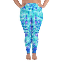 Load image into Gallery viewer, Varichrome Kyanite Plus Size Mermaid Leggings